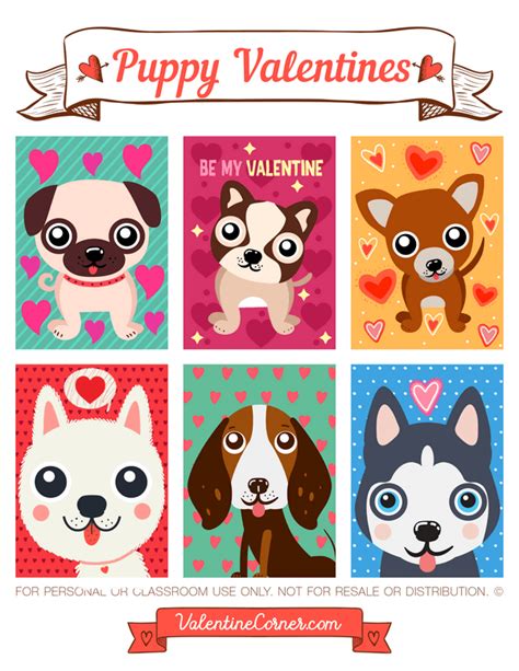 Free Printable Dog Valentines
