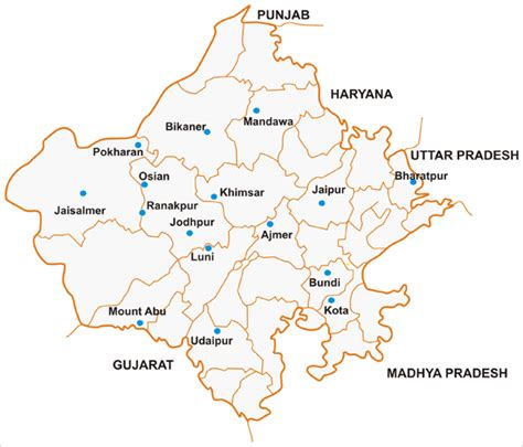 Detailed Map Of Rajasthan