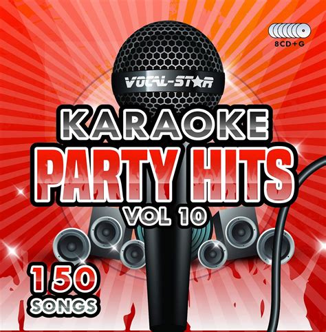 Karaoke Cd Discs Set With Words Party Hits Vol 10 150 Songs On 8 Cdg