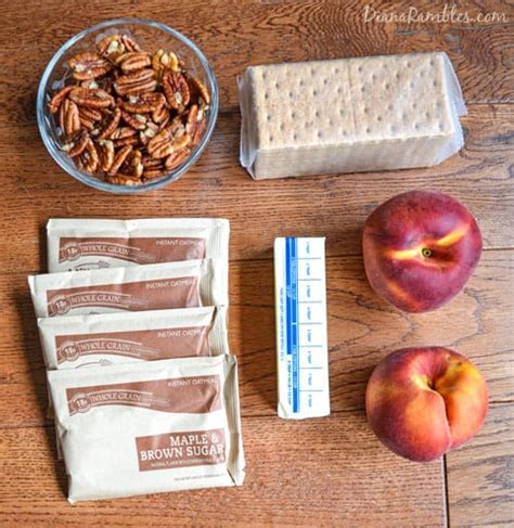 Best Peach Crisp Recipe Made With Instant Oatmeal