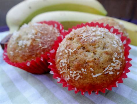 Muffins à la banane et à la noix de coco