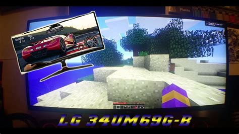 Lg 34um69g B Ultrawide Minecraft Gameplay Youtube