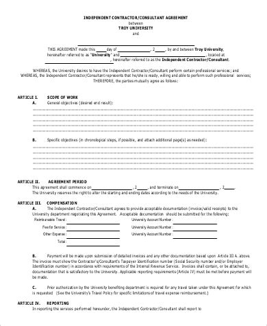 A 1099 form is a tax form used for independent contractors or freelancers. FREE 10+ Sample Independent Contractor Agreement Forms in ...