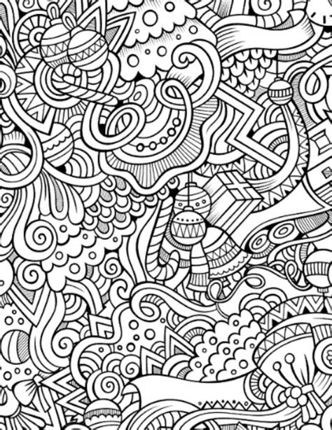 40 Page Stress Relief Adult Coloring Book Digital Download Instant