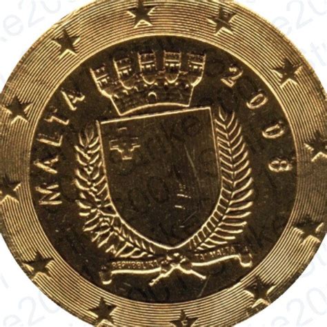 Moneta 20 Centesimi Rari Malta 2008 Valore