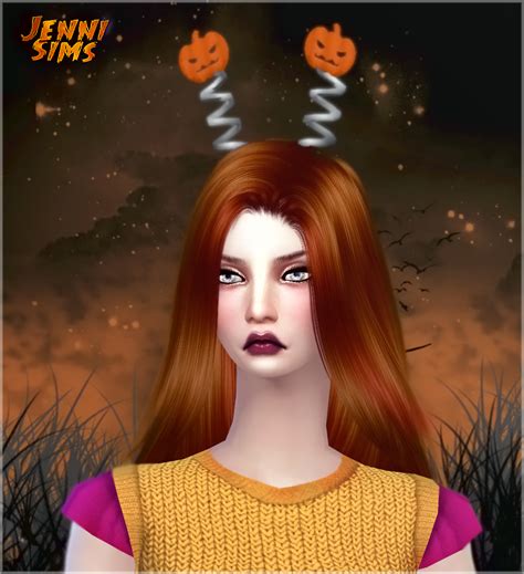 Downloads Sims 4set Accessory Halloween Pumpkin Wandantenna Bats