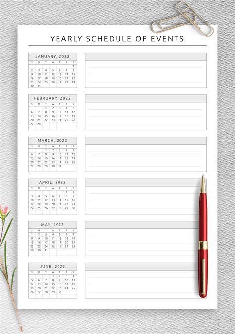 Event Calendar Template Excel Event Calendar Download Printable