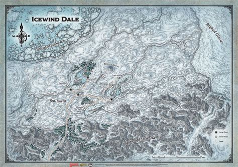 Dungeons And Dragons Icewind Dale Map 31″ X 21″ The Pit Gaming Shop