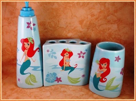 Share more joy and less germs with custom hand sanitizers. Ariel Little Mermaid Bathroom Accessories | Mermaid ...