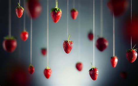 Strawberry Fruit Strawberries Depth Of Field Fruit Hd Wallpaper Wallpaper Flare