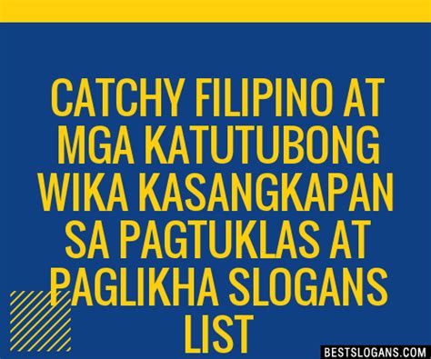 100 Catchy Filipino At Mga Katutubong Wika Kasangkapan Sa Pagtuklas At