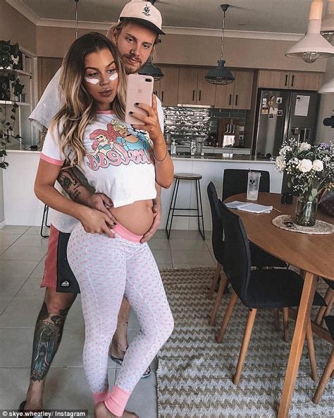 Pregnant Skye Wheatley Shares Loved Up Baby Bump Picture