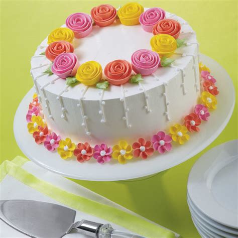 Fanciful Flowers Cake Wilton