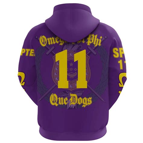 Fraternity Hoodie Omega Psi Phi 12th District Pullover Hoodie