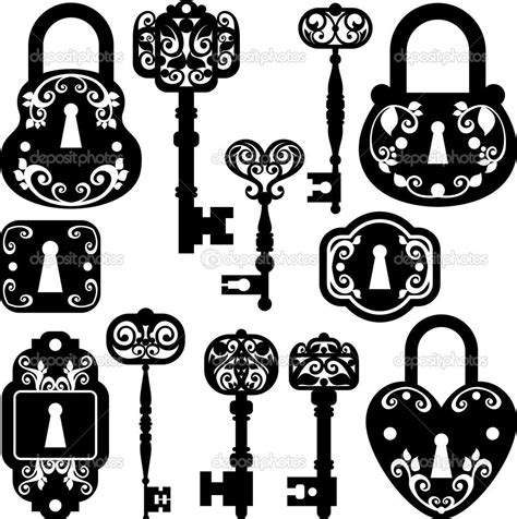 The most common fancy old keys material is metal. Pin on keys
