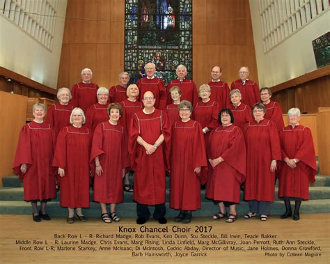 Chancel Choir Knox Presbyterian Church Goderich