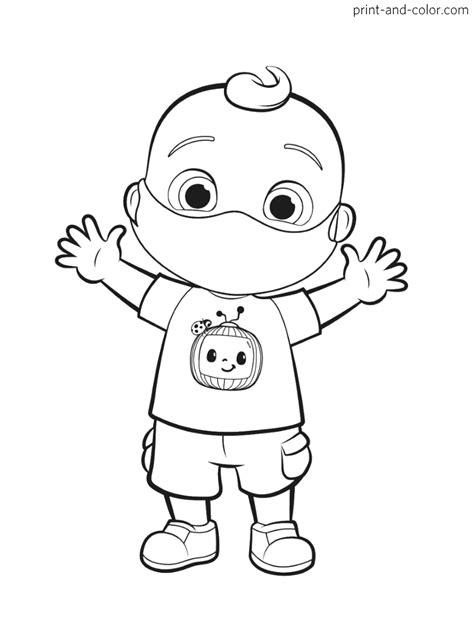 Cocomelon Coloring Pages Print And Ukup