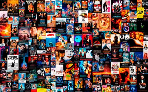 Fotomural Collage Posters De Películas Años 80 90 Alta Resolución