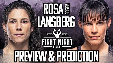 Ufc 280 Karol Rosa Vs Lina Lansberg Preview And Prediction Youtube