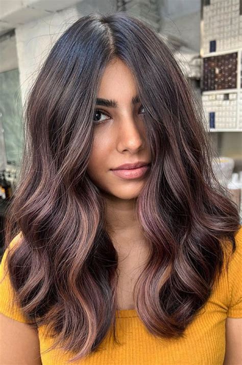 70 Trendy Hair Colour Ideas And Hairstyles Violet Brown Hair