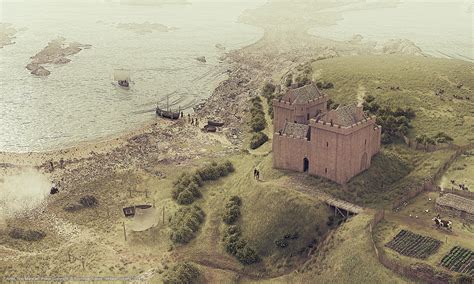 Ardrossan Castle Illustrated Historical Reconstruction