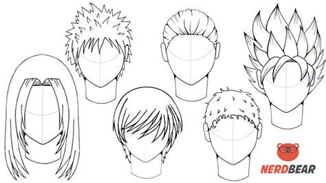 Anime Hair Template Side View 6 Ways To Draw Anime Hair Wikihow