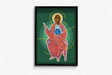 Plakat Bóg Ojciec Format 50x70cm Zielony Fundacja Abbapater