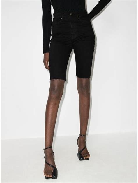 Buy Frame Le Vintage Bermuda Raw Edge Shorts Online Topofstyle