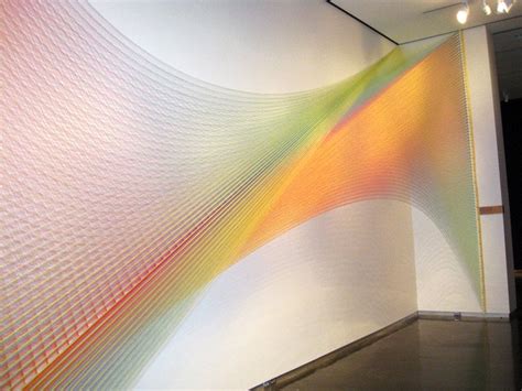 Polychromatic Thread Sculptures Plexus By Gabriel Dawe Vibrant