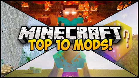 Top 10 Minecraft Mods For Minecraft Minecraft Top 10 Mods Minecraft