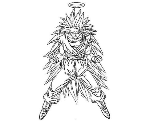 Goku Super Saiyan 3 Coloring Pages | Super coloring pages, Monster