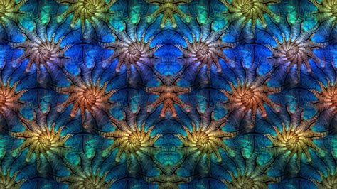 Abstract Fractal Pattern Symmetry Digital Art