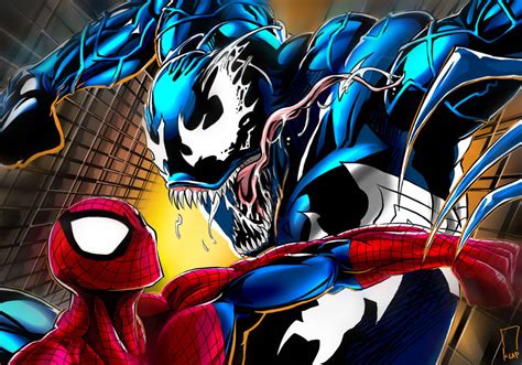 Spiderman Vs Venom By Scarypet On Deviantart