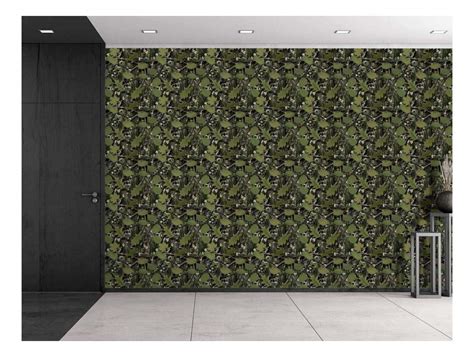 Wall26 Large Wall Mural Seamless Pattern With Vine And Leaves