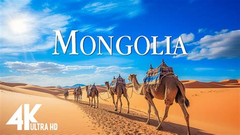 Flying Over Mongolia 4k Uhd Calming Music With Beautiful Natural