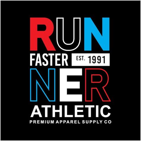 Premium Vector Runner Faster Athletic Graphics For Typography Premium