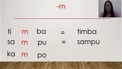 Paano Babasahin Ang Letrang M Sa Gitna Ng Dalawang Pantig Ii Middle