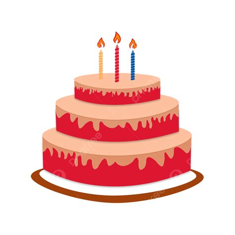 Birthday Cake Candle Clipart Vector Birthday Cake Cream Cake Candle