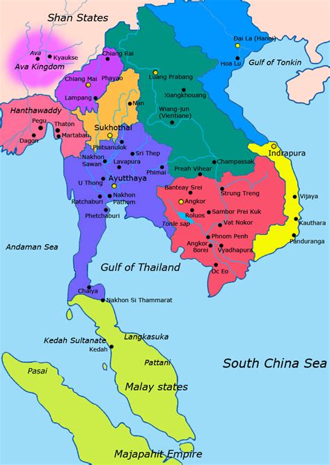 Political Map Southeast Asia Capitals Mapsight
