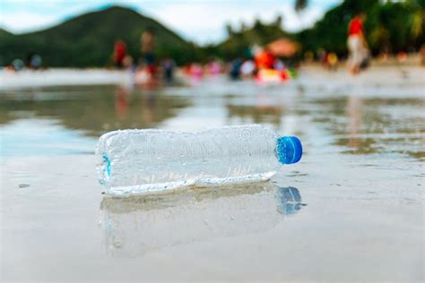 Plastic Bottle Garbage On The Beach Human Waste Stock Image Image Of
