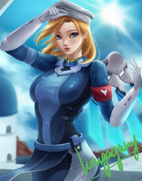 Mercy And Combat Medic Ziegler Overwatch And 1 More Drawn By