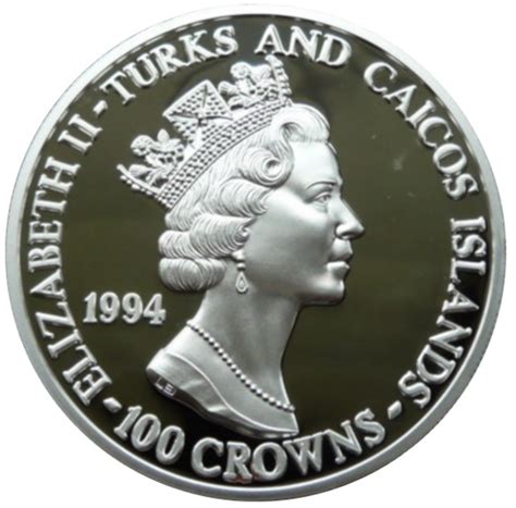 100 crowns Elizabeth II D Day Îles Turques et Caïques Numista