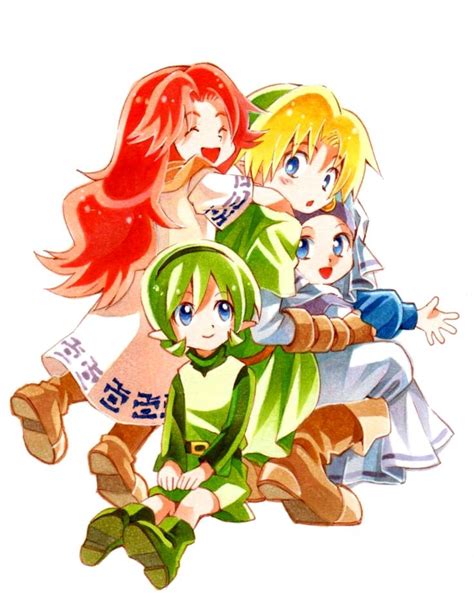 Ocarina Of Time Link With His Girls Before It Was Cool In