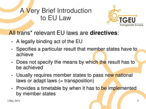 Ppt Introduction To Eu Law On Gender Identity Gender Expression And