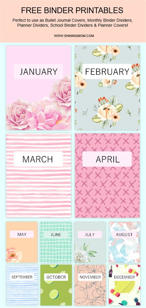 Free Printable Binder Covers Dividers 30 Best Templates For You