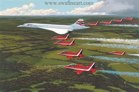 The Jubilee Flight Concorde And The Red Arrows