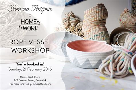 Gemma Patford X Home Work Rope Vessel Workshop Gemma Patford