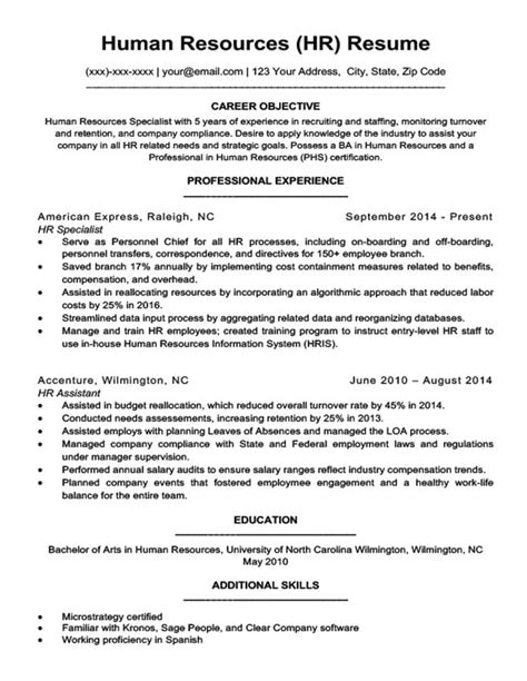 Well, the first step is creating a remarkable hr resume. Human Resources Resume Sample & Writing Tips | Resume ...