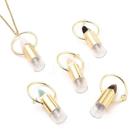 Wholesale 304 Stainless Steel Openable Perfume Bottle Pendant Necklaces