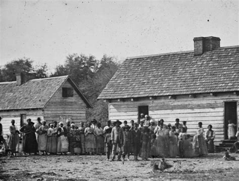 The Civil War Photo Slaves On A Plantation